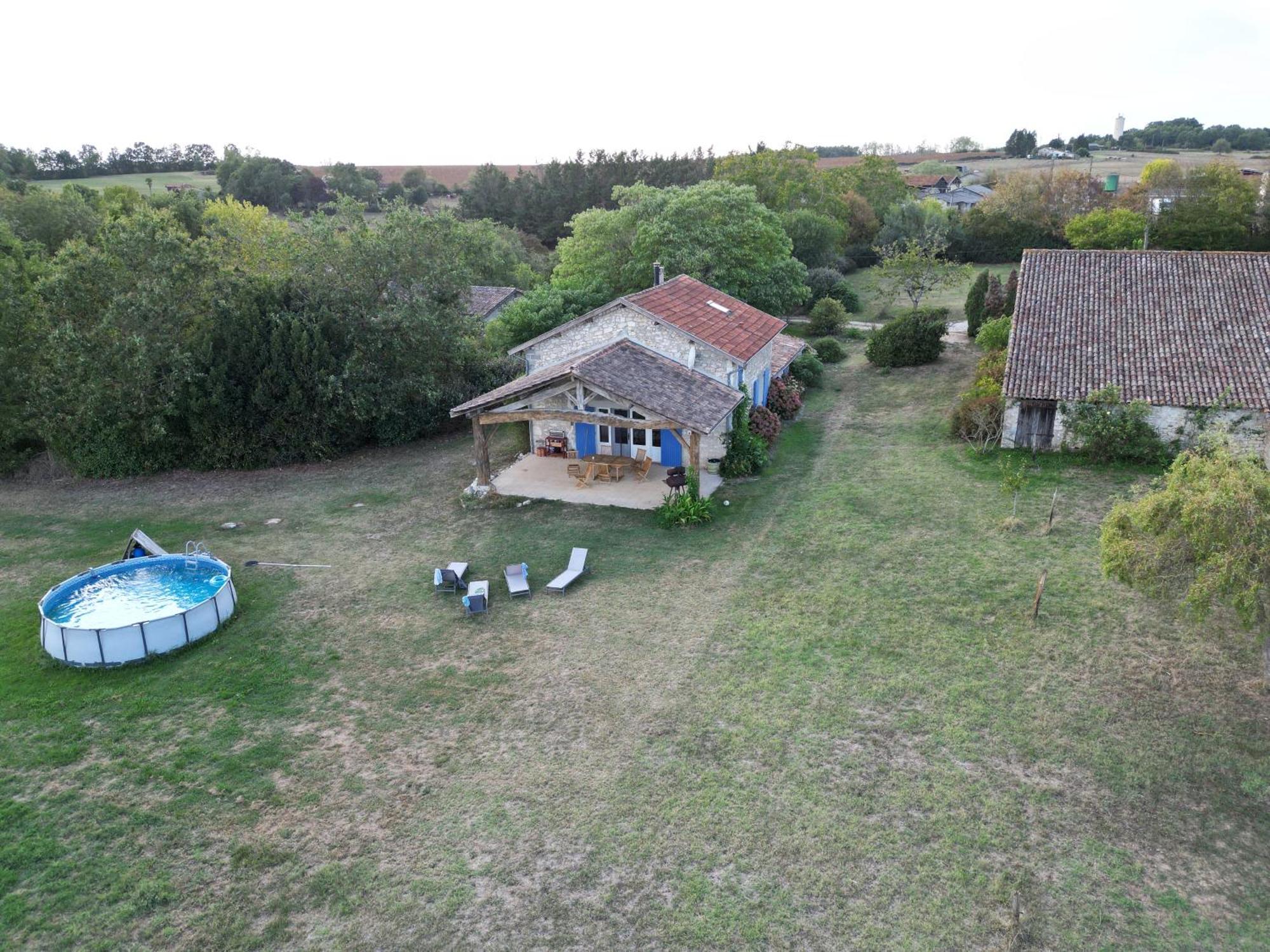 Guest house avec vue sur 2 hectares La Sauvetat-du-Dropt Extérieur photo